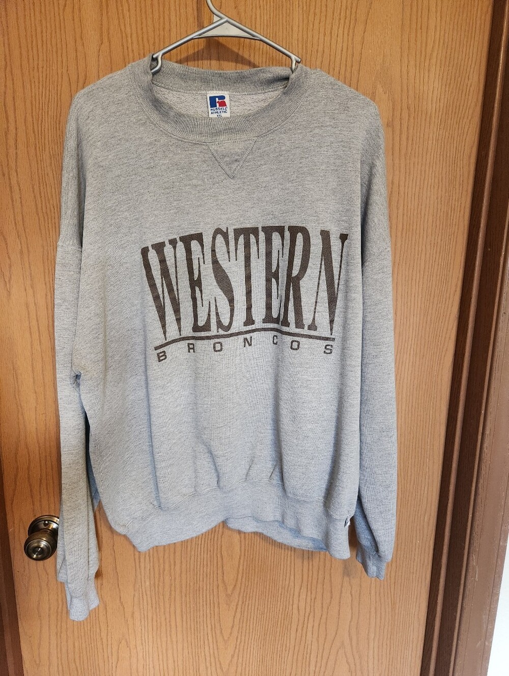 Vintage Western Michigan University Broncos WMU Sweatshirt Mens XXL Made In USA